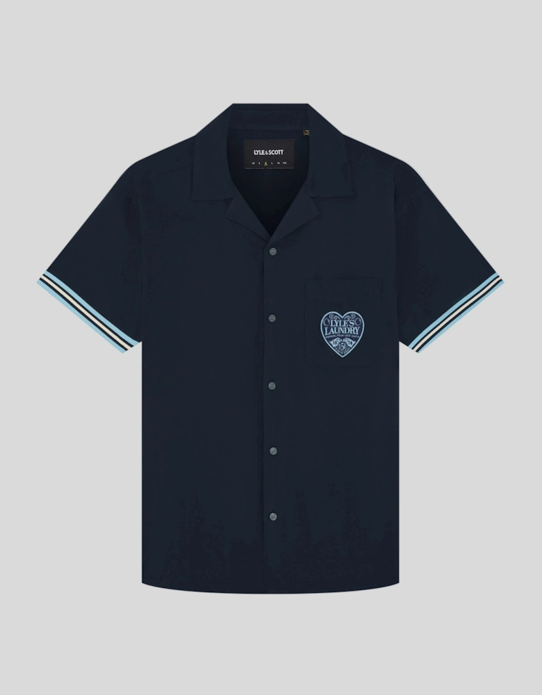 Short Sleeve Laundry Logo Shirt