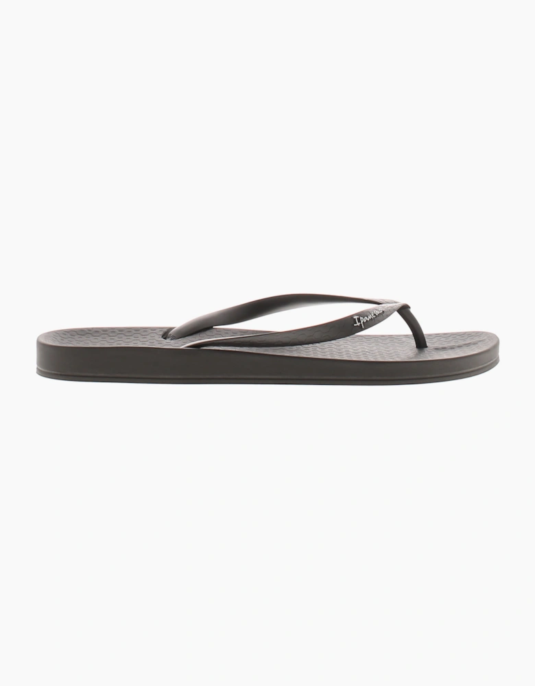 Ipanema Womens Flip Flops Anat Vegan Recyclable Slip On black UK Size