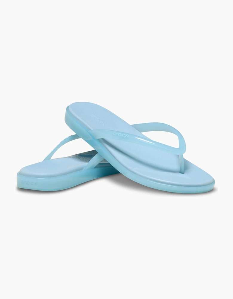 Crocs Miami Round Toe EVA Women's Sky Blue Flip Flops