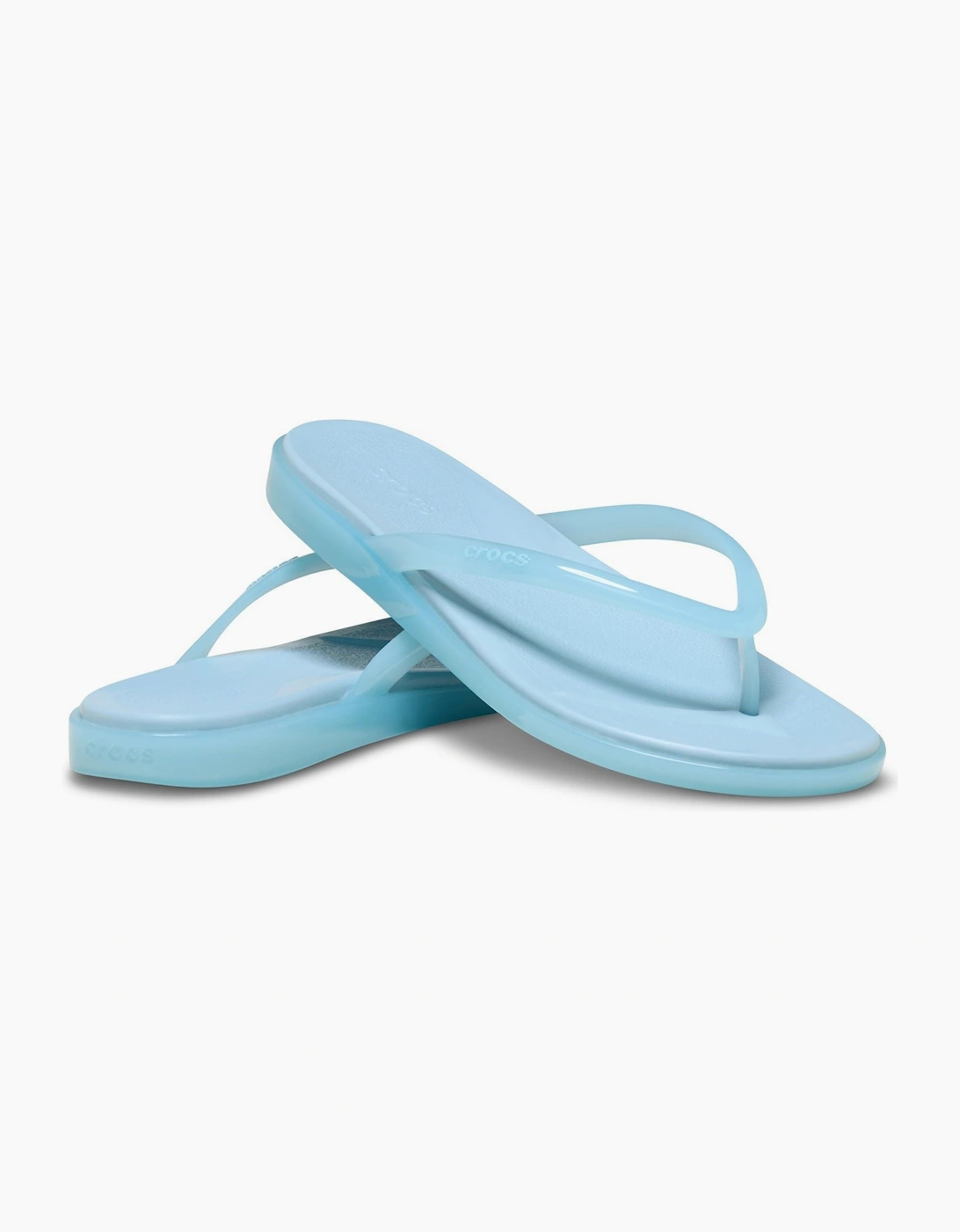 Crocs Miami Round Toe EVA Women's Sky Blue Flip Flops