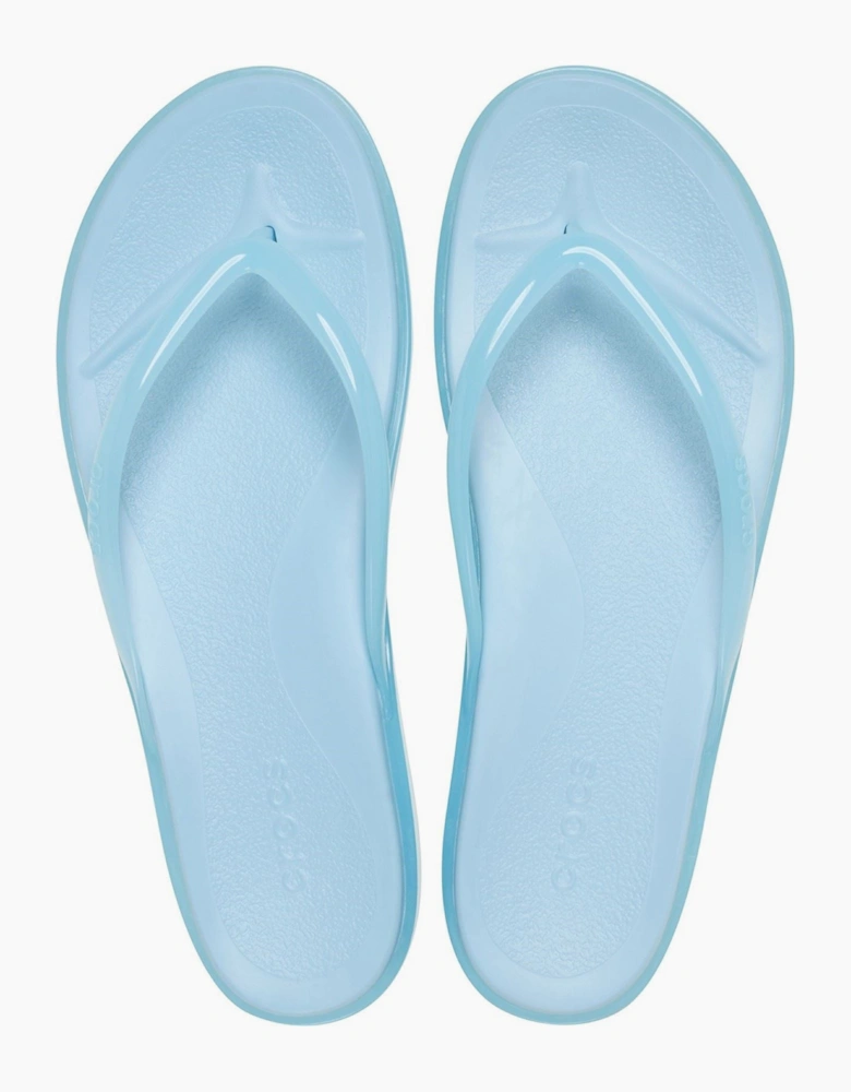 Crocs Miami Round Toe EVA Women's Sky Blue Flip Flops