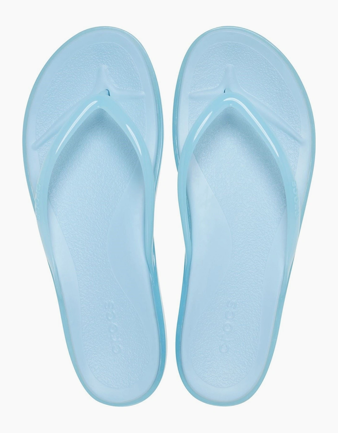 Crocs Miami Round Toe EVA Women's Sky Blue Flip Flops