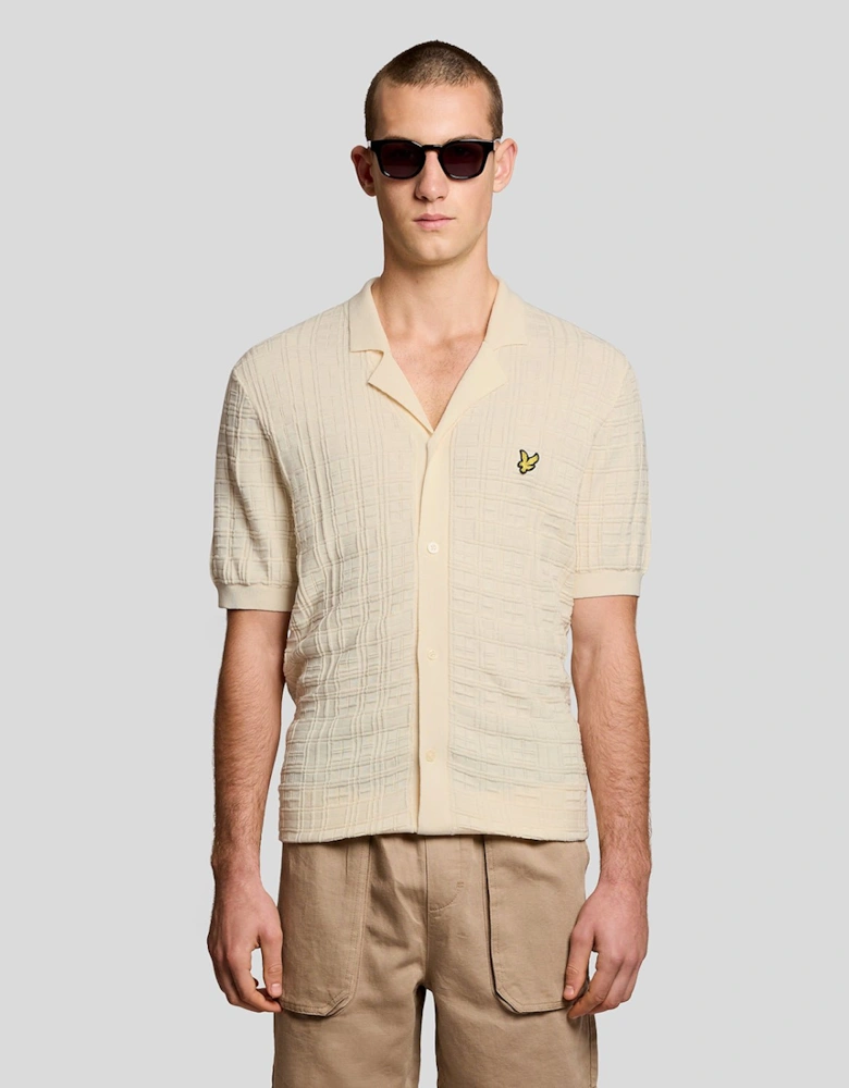 Revere Collar Knitted Resort Shirt