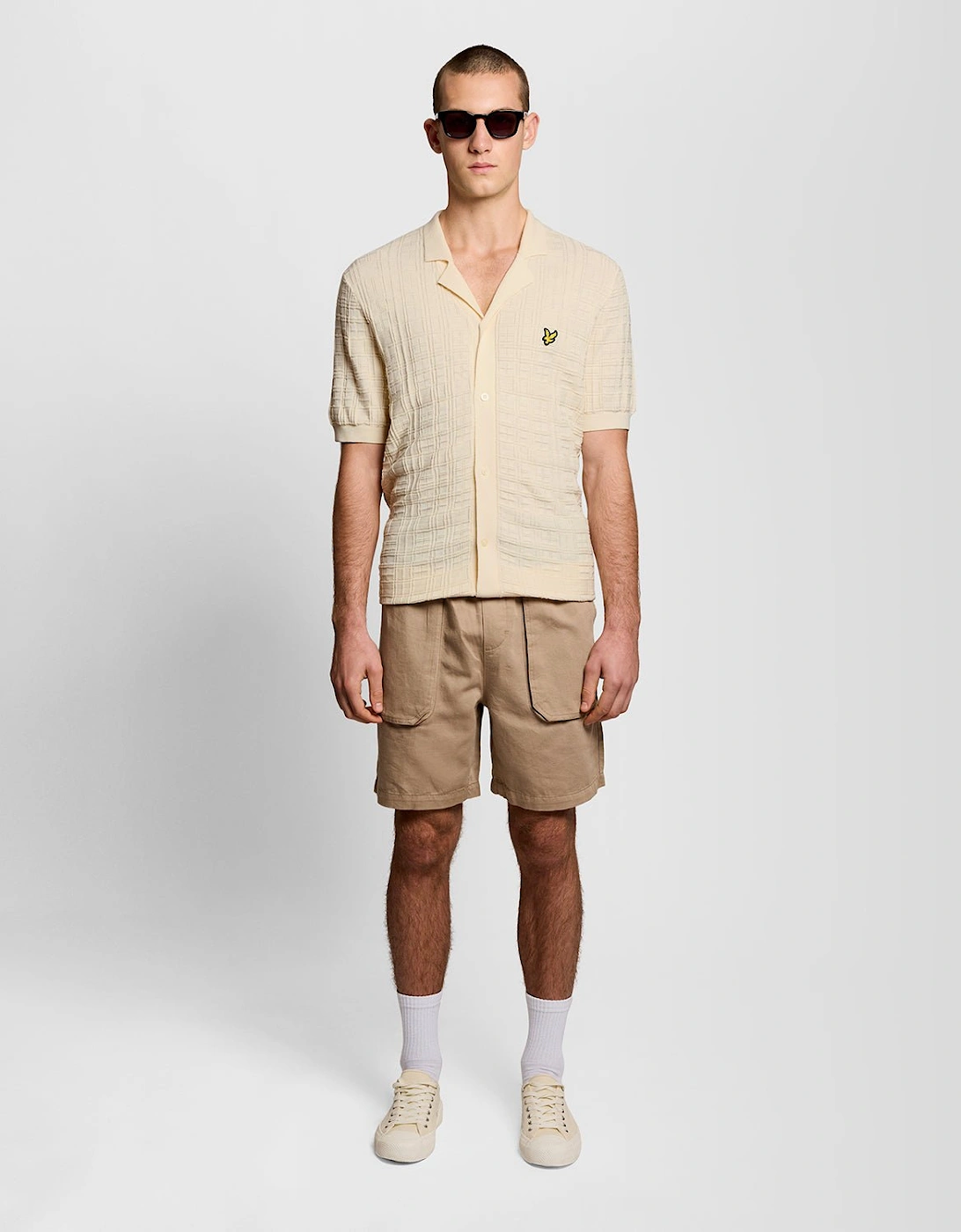 Revere Collar Knitted Resort Shirt