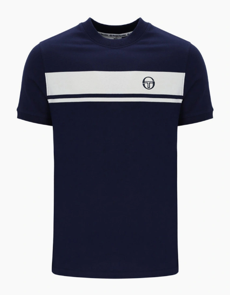 Sergio Tacchini Master T-Shirt - Navy/White Tonal
