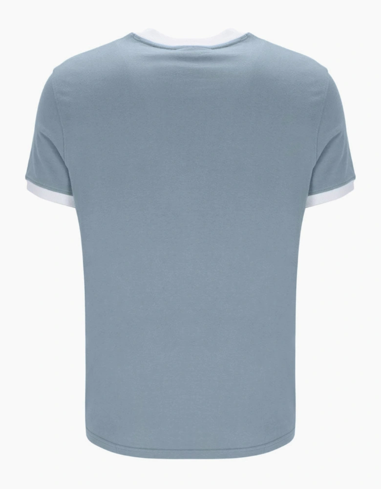 Sergio Tacchini Master T-Shirt - Lead Grey / Maritime Blue / White