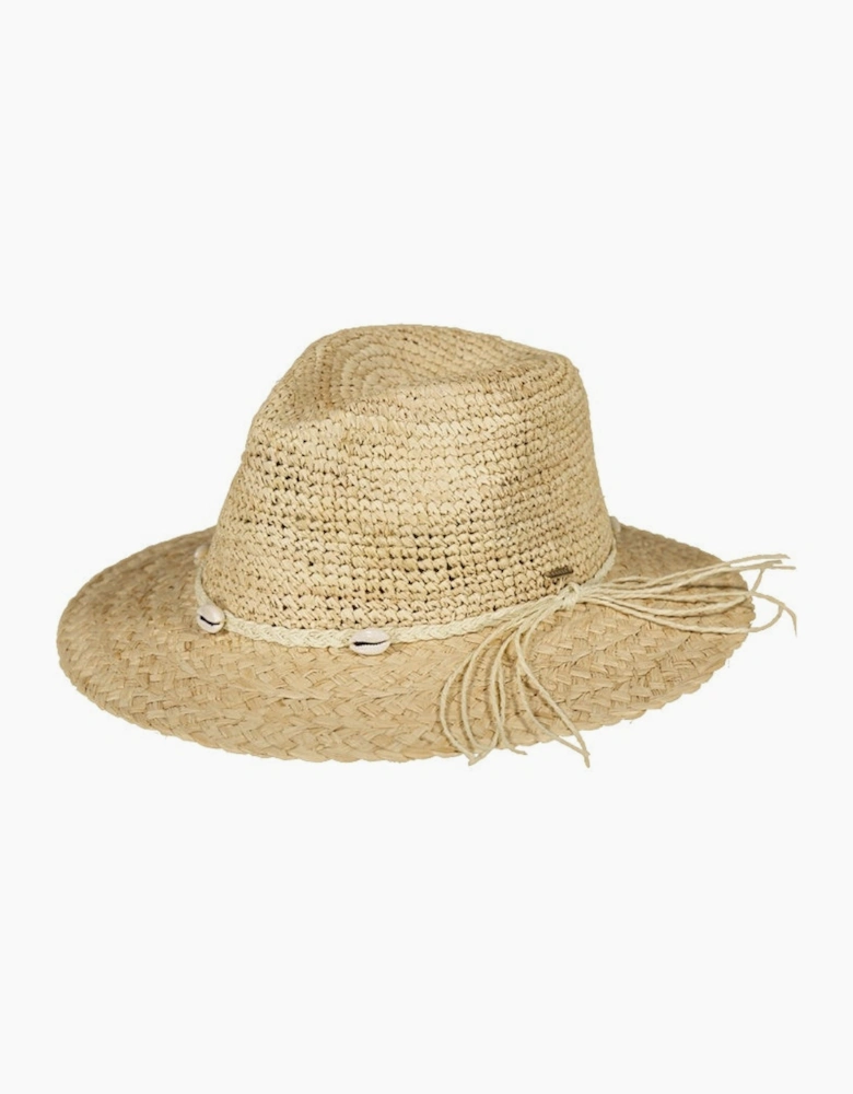 Barts Womens Alora Fedora Straw Hat - Natural - M