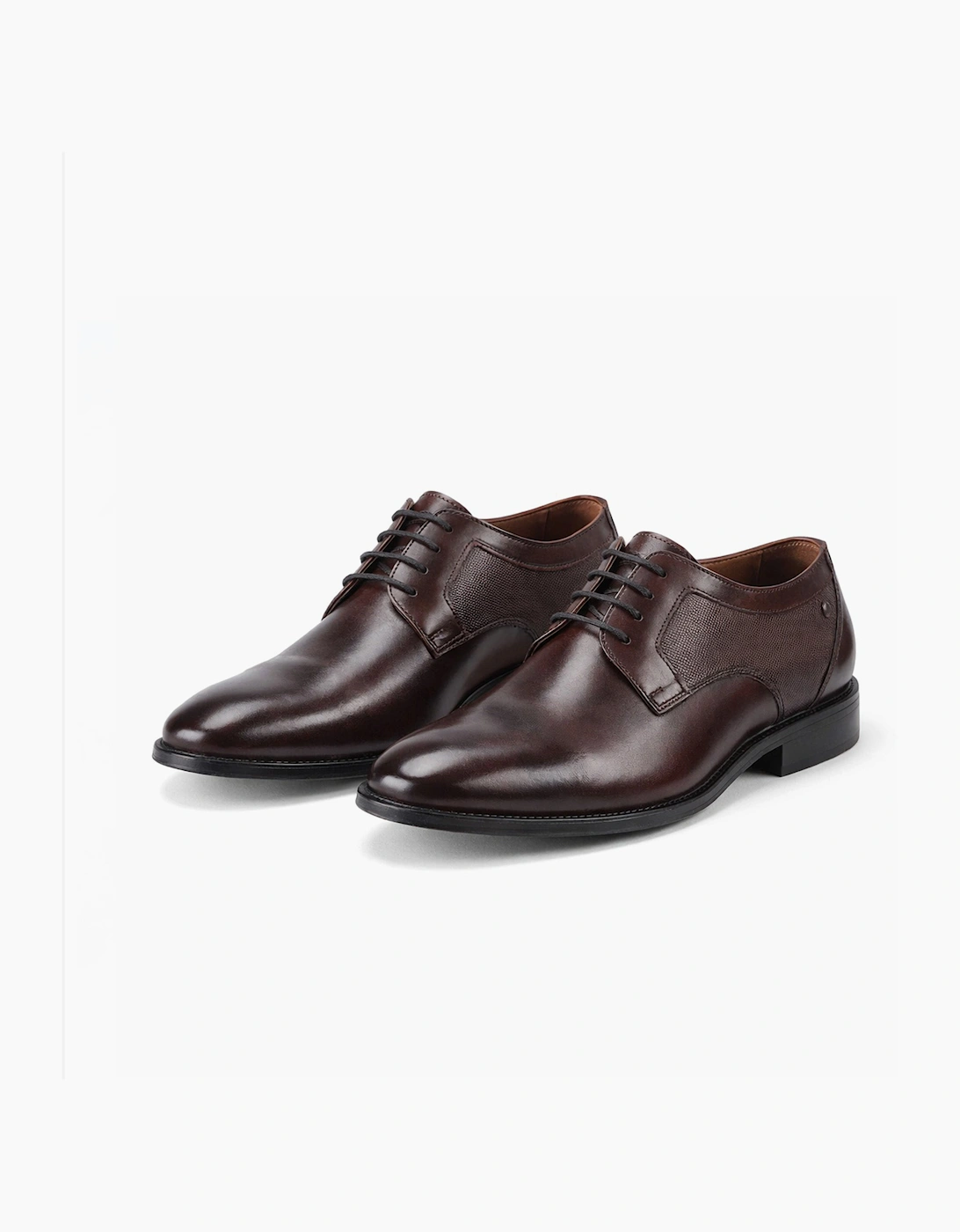 Base London DOME Mens Derby Shoes Brown