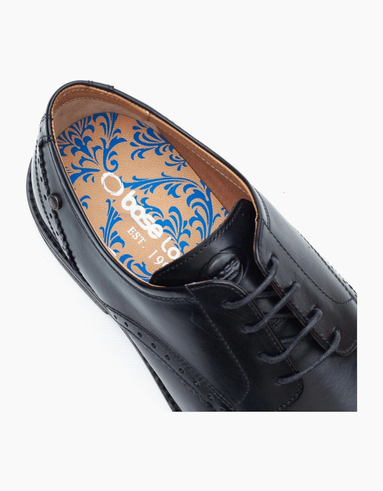 Base London ETON Mens Derby Shoes Black