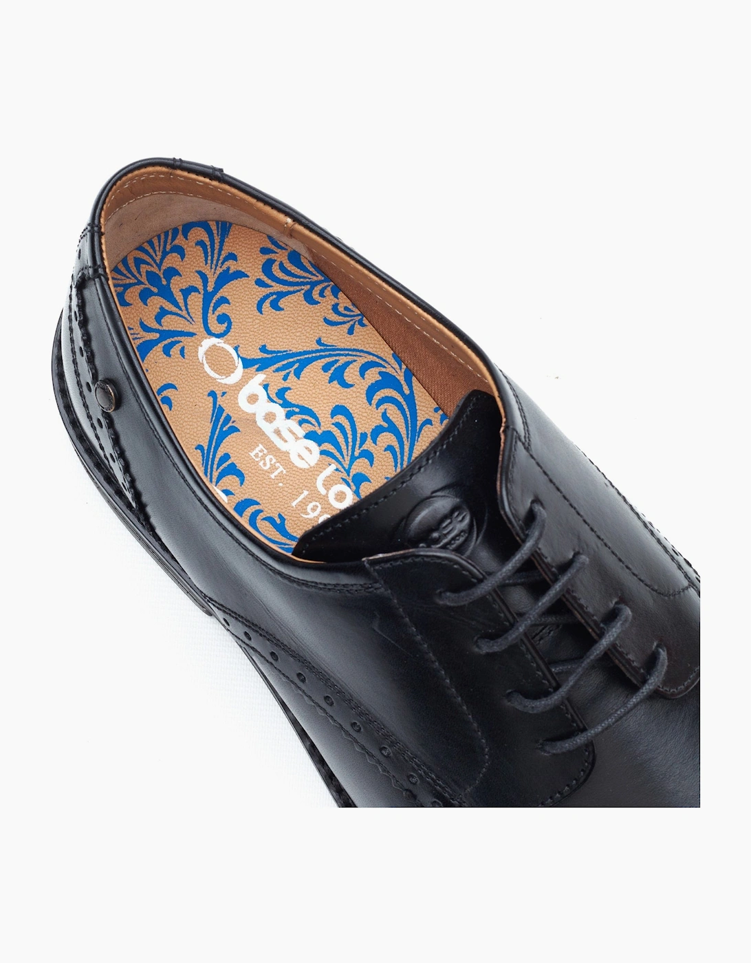 Base London ETON Mens Derby Shoes Black