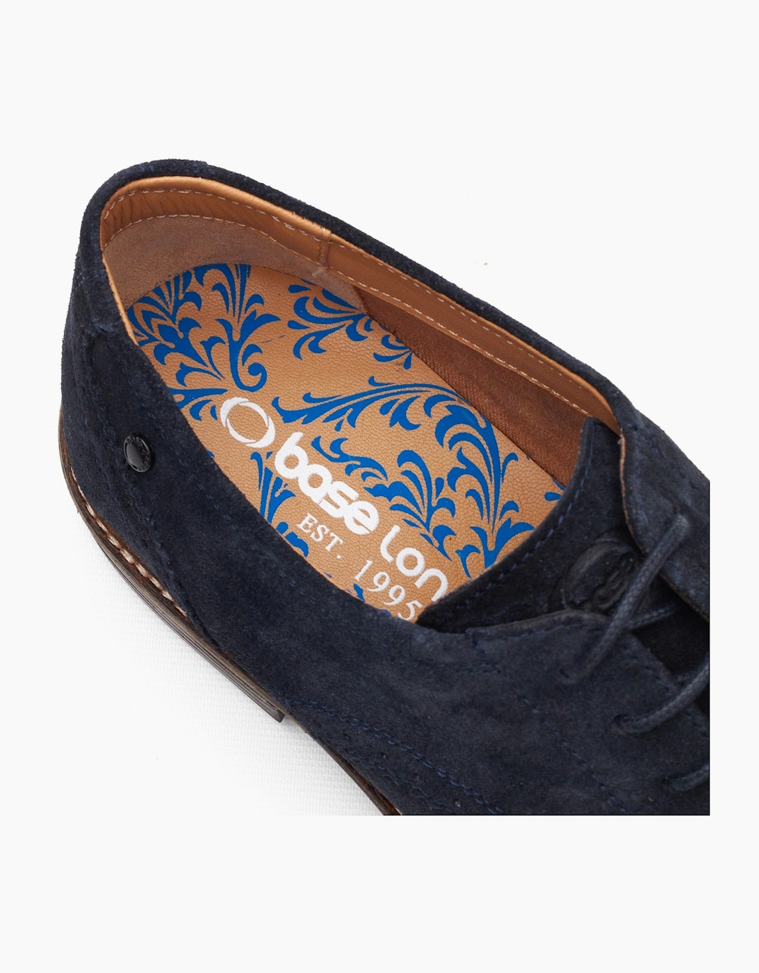 Base London ETON Mens Derby Shoes Navy