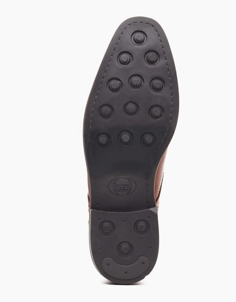 Base London HENLEY Mens Monk Shoes Tan