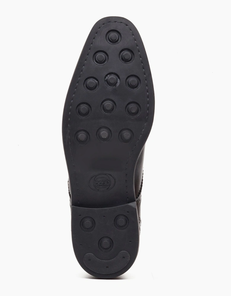 Base London HENLEY Mens Monk Shoes Black