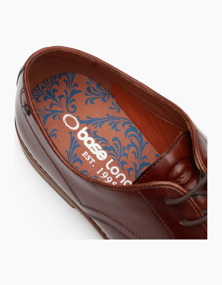 Base London STRAND Mens Derby Shoes Tan