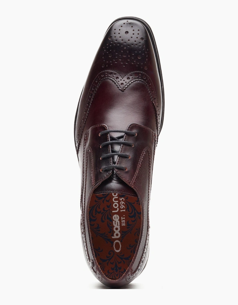 Base London STEEPLE Mens Brogue Shoes Brown