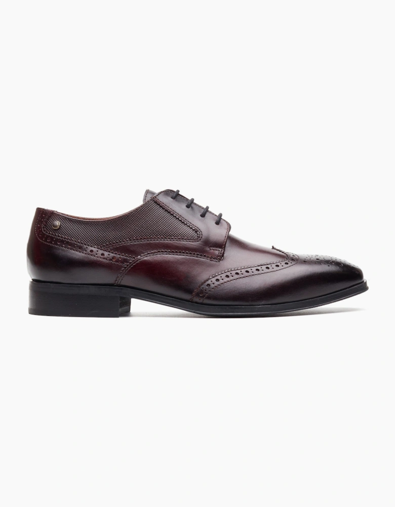 Base London STEEPLE Mens Brogue Shoes Brown