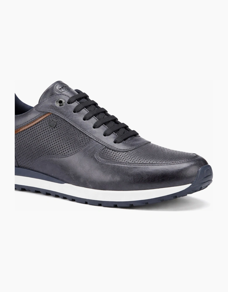 Base London LANCASTER Mens Casual Trainers Navy