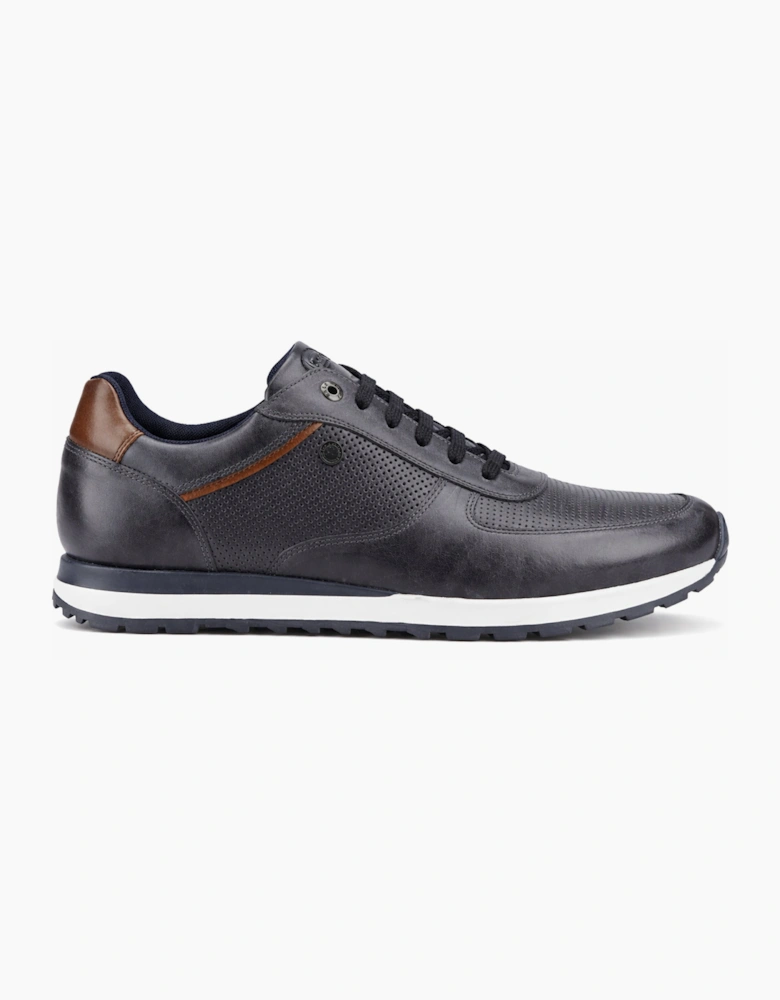 Base London LANCASTER Mens Casual Trainers Navy