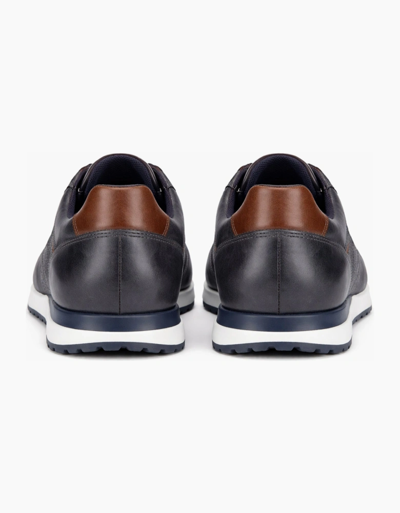Base London LANCASTER Mens Casual Trainers Navy