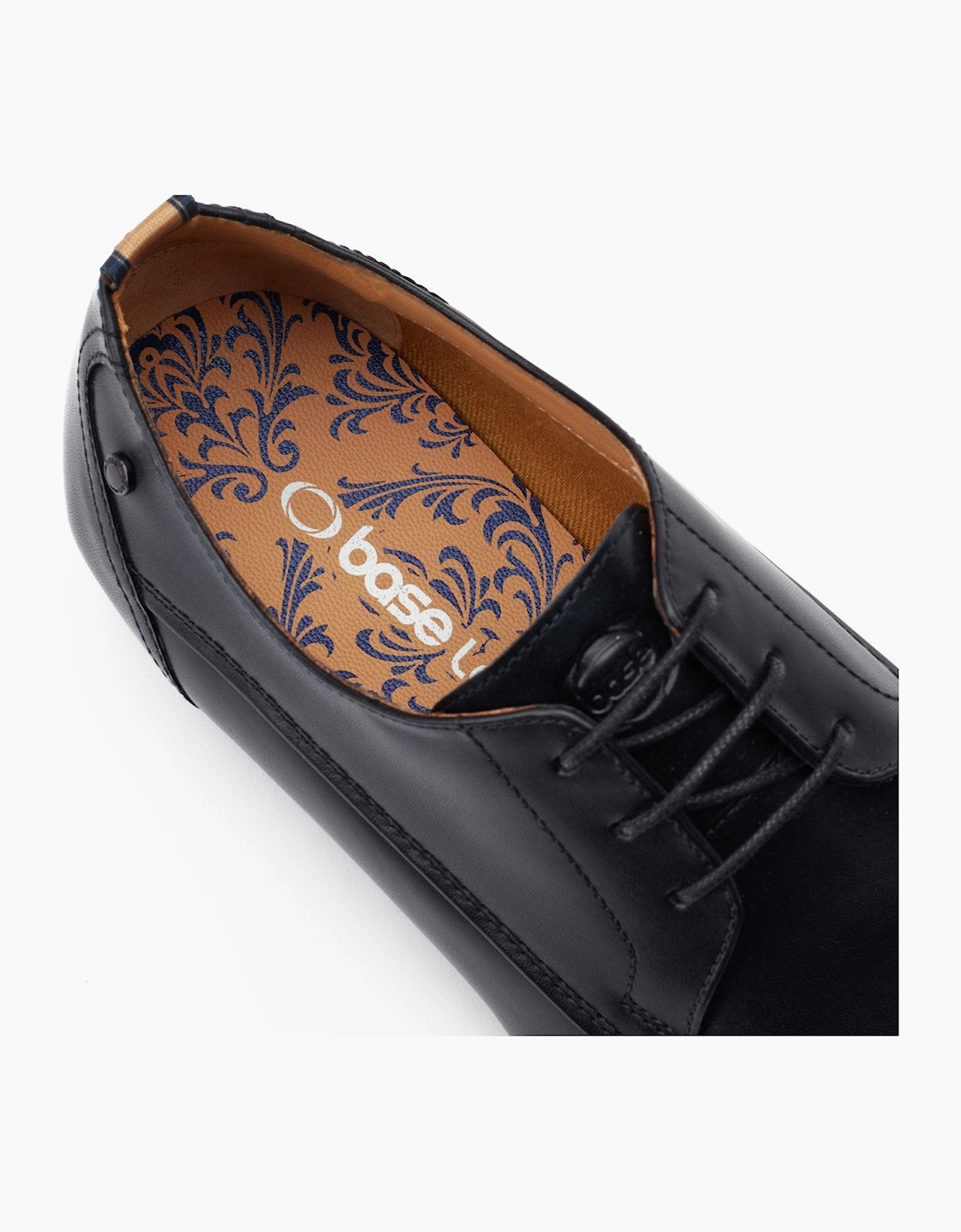 Base London GAMBINO EXCEL Mens Derby Shoes Black
