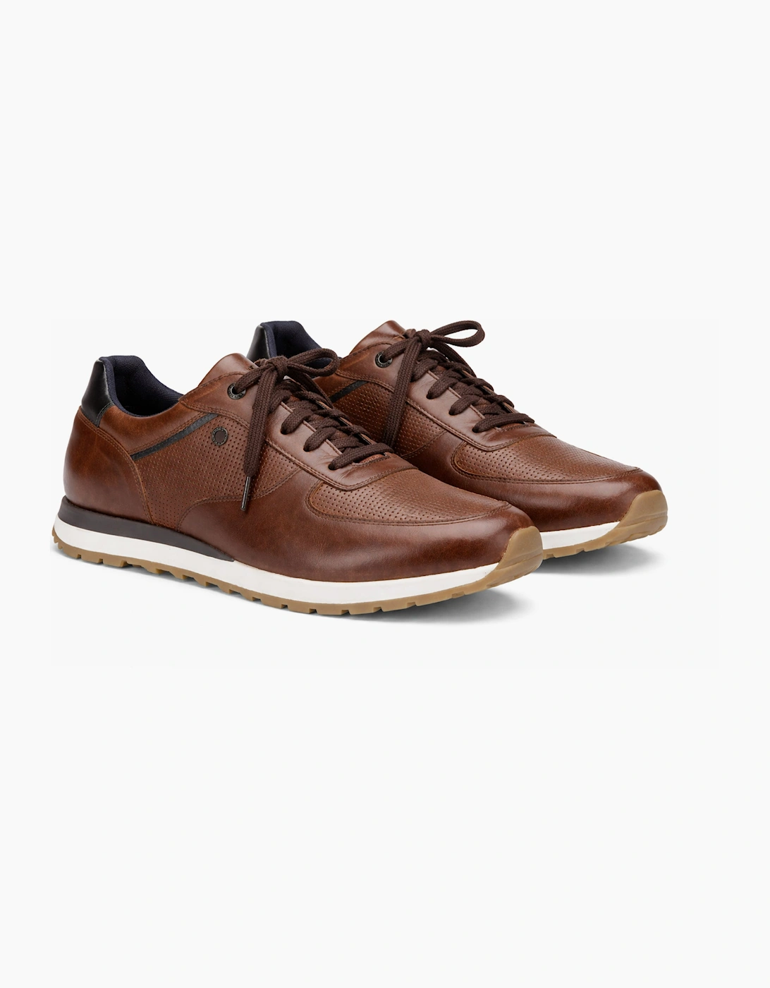Base London LANCASTER Mens Casual Trainers Brown