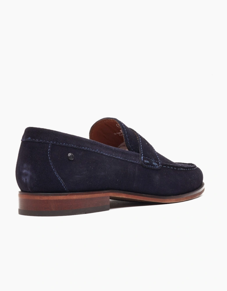Base London SLATE Mens Loafer Shoes Navy