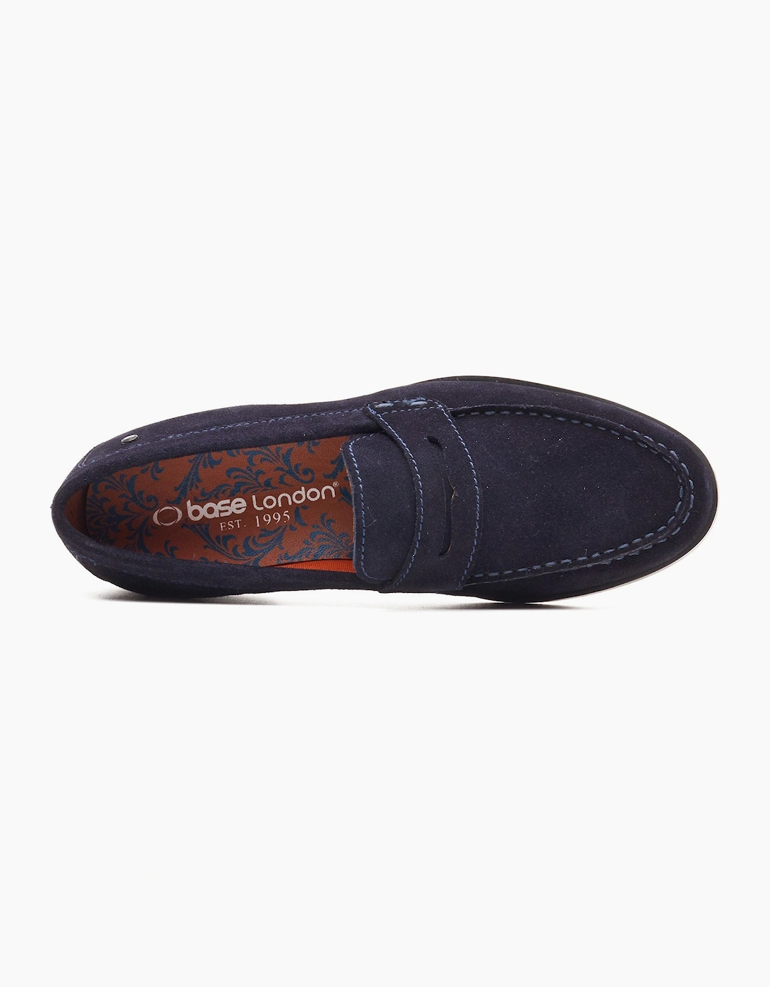 Base London SLATE Mens Loafer Shoes Navy