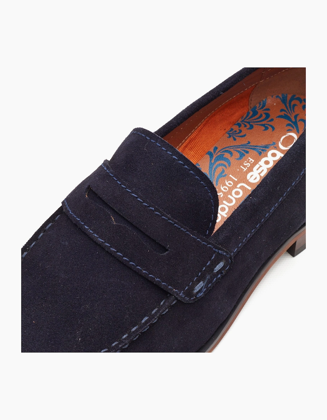 Base London SLATE Mens Loafer Shoes Navy
