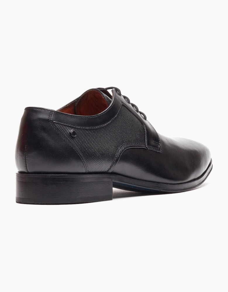 Base London DOME Mens Derby Shoes Black