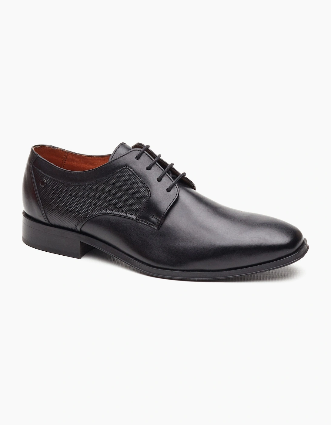 Base London DOME Mens Derby Shoes Black