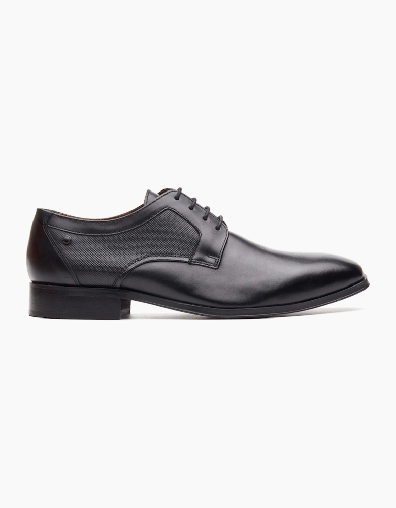 Base London DOME Mens Derby Shoes Black