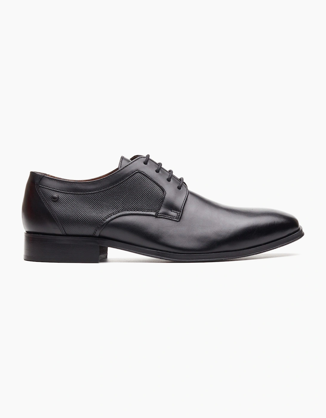 Base London DOME Mens Derby Shoes Black