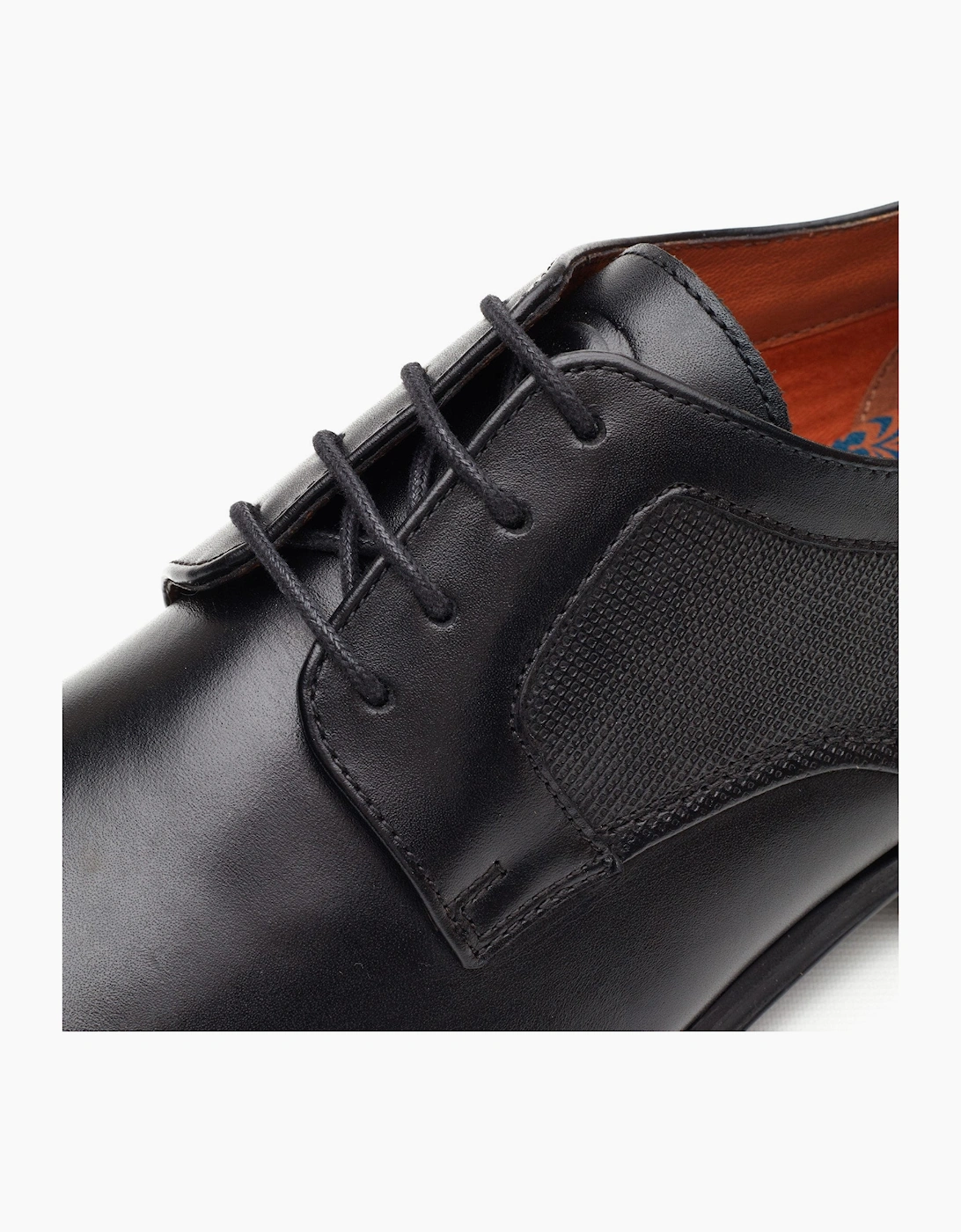 Base London DOME Mens Derby Shoes Black