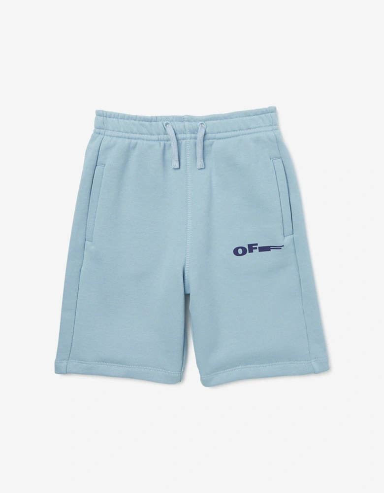 Off-White Boys Type Sweatshorts in Blue