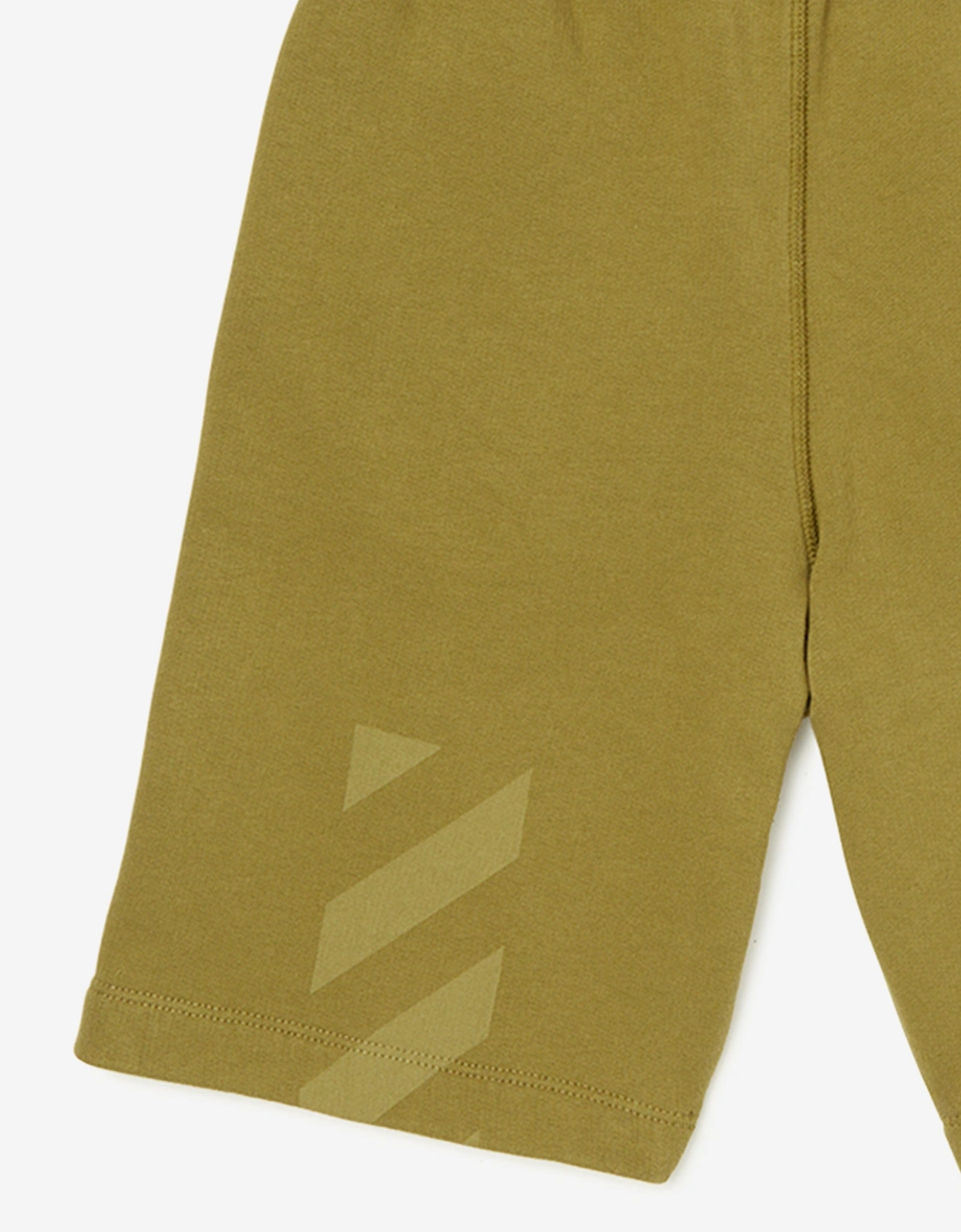 Off-White Boys Garment Dyed Sweatshorts in Green