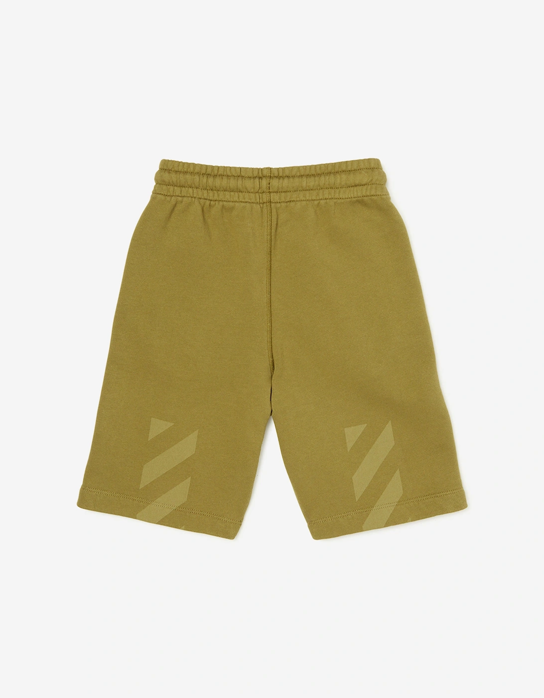 Off-White Boys Garment Dyed Sweatshorts in Green