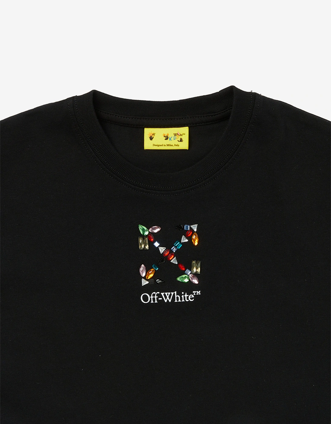 Off-White Girls Arrow Stones Box T-Shirt in Black