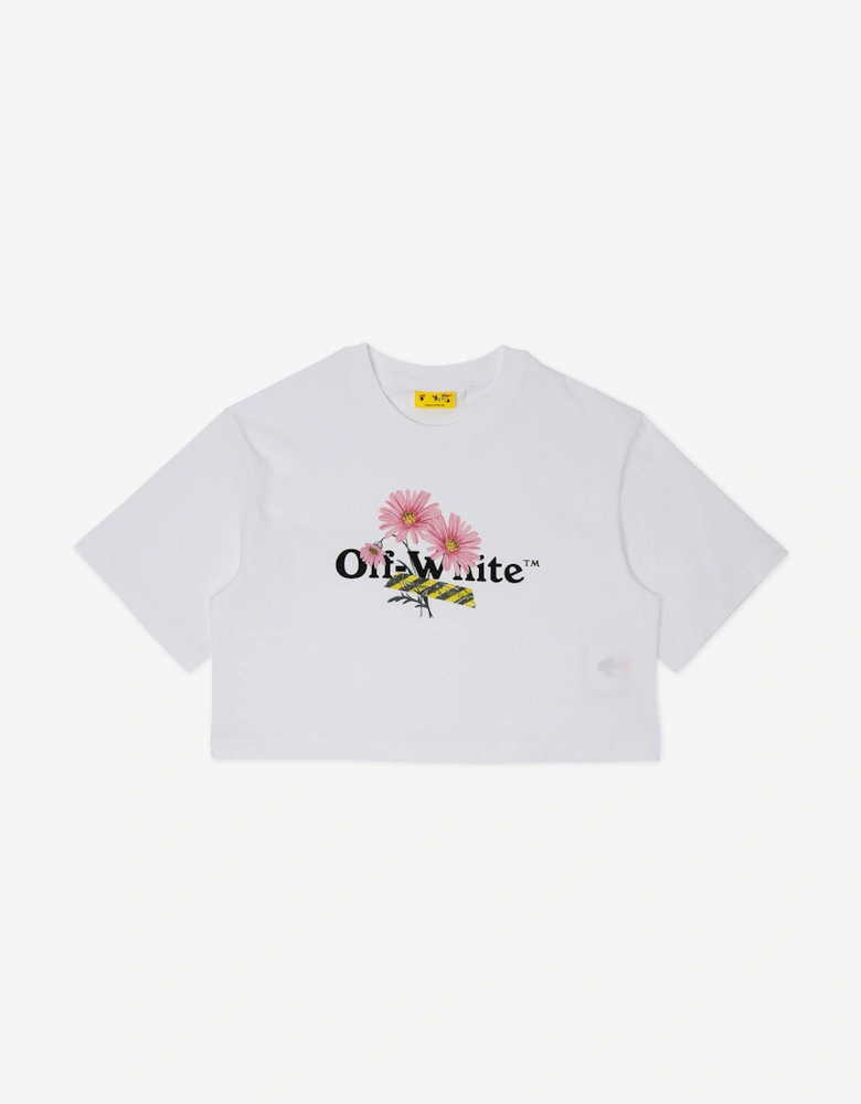 Off-White Girls Daisy Logo Box T-Shirt in White