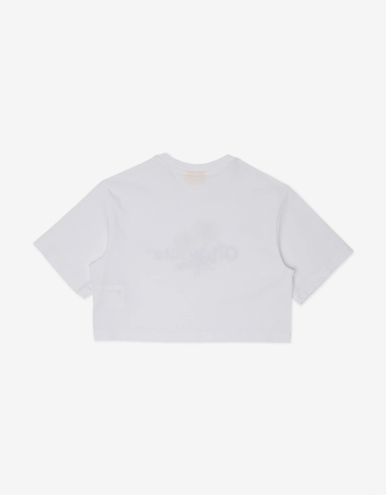 Off-White Girls Daisy Logo Box T-Shirt in White