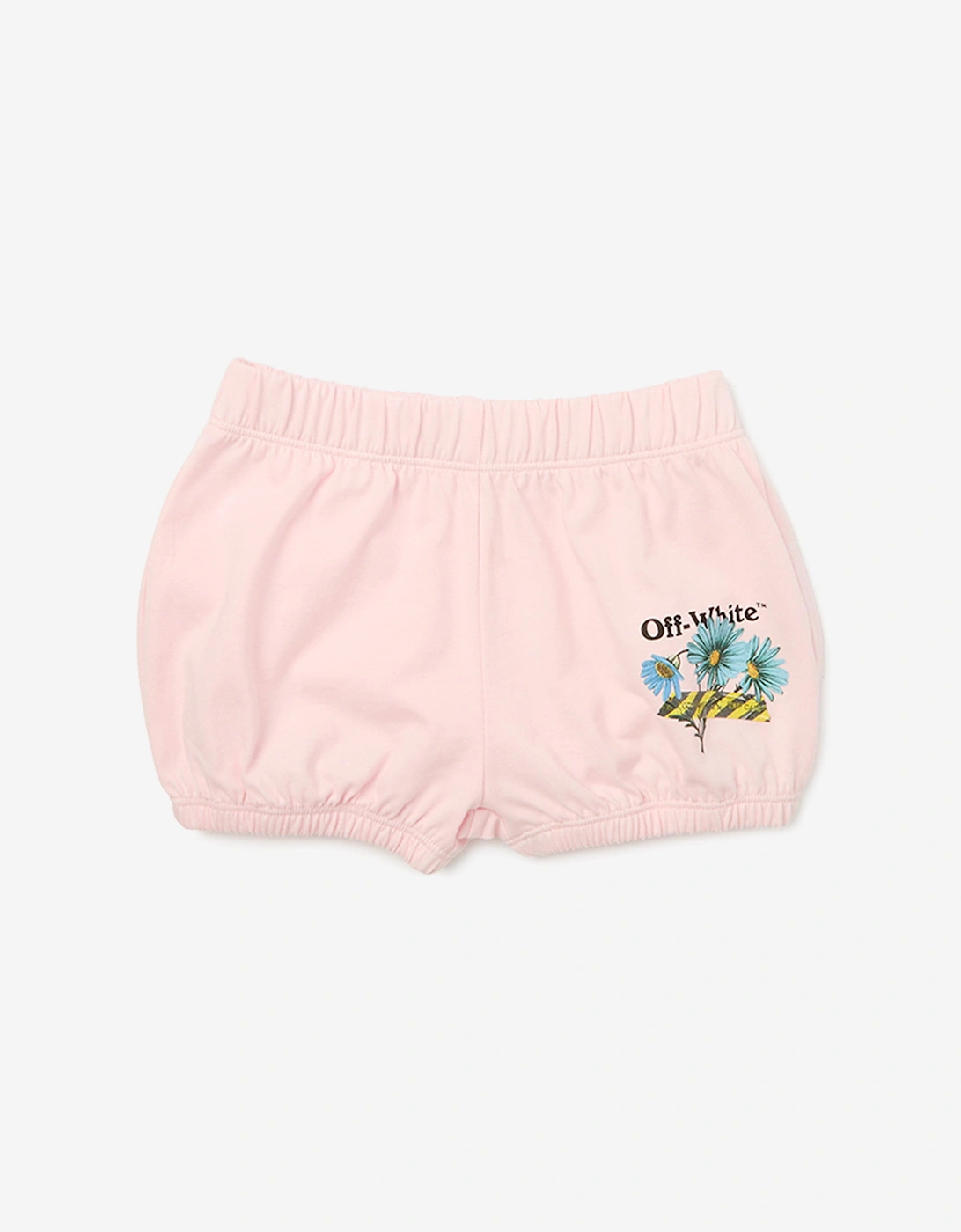 Off-White Baby Girls Daisy Tape Jersey Short Set in Pink