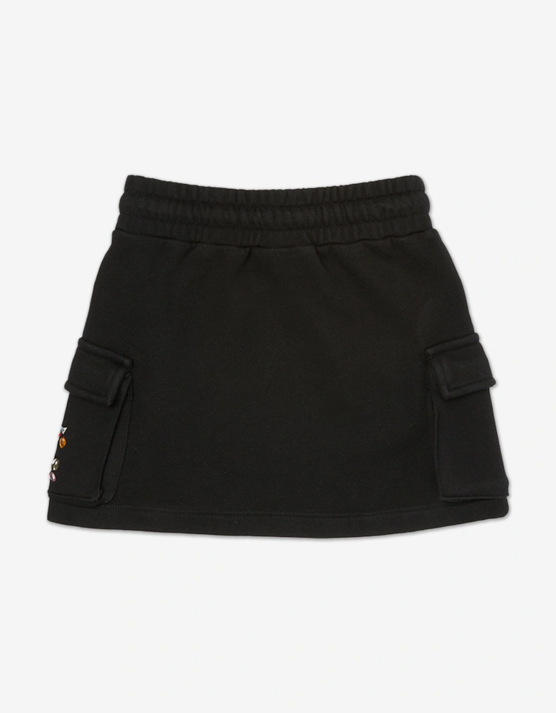 Off-White Girls Arrow Stones Cargo Skirt in Black