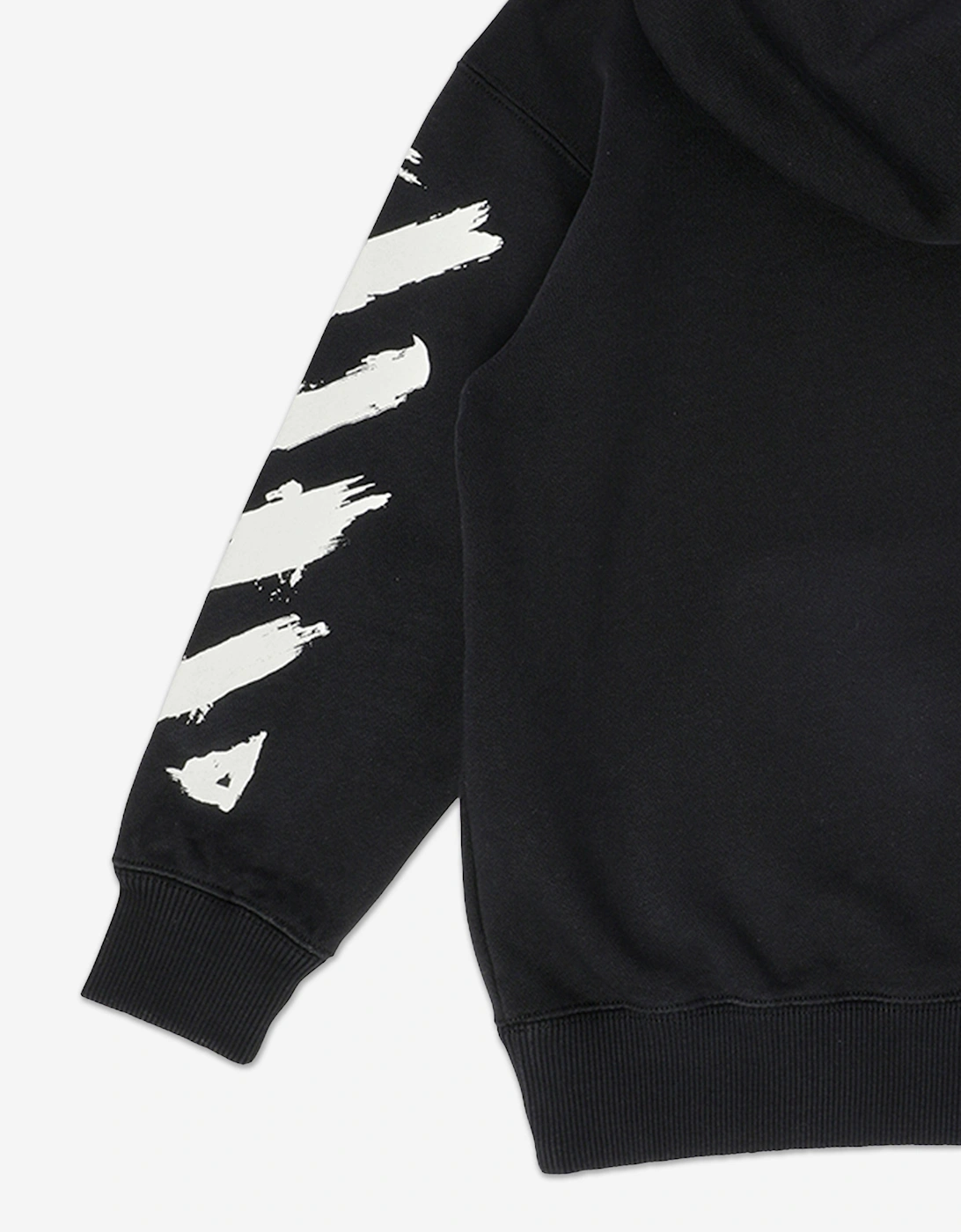 Off-White Boys Diag Paint Hoodie in Black