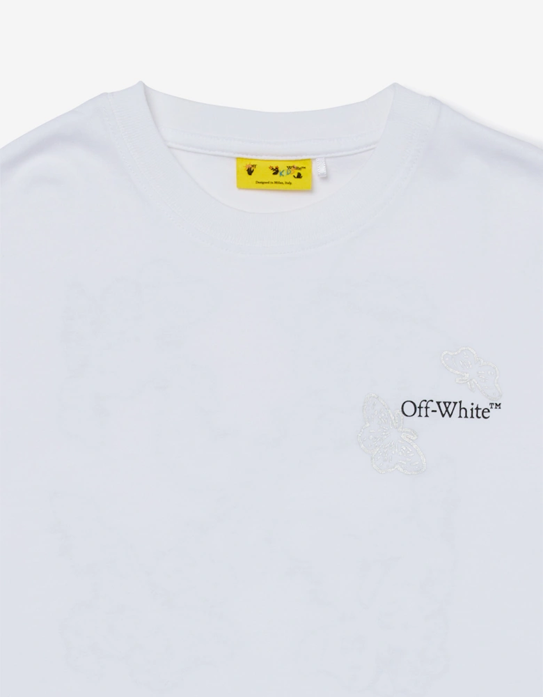 Off-White Girls Arrow Butterfly T-Shirt in White