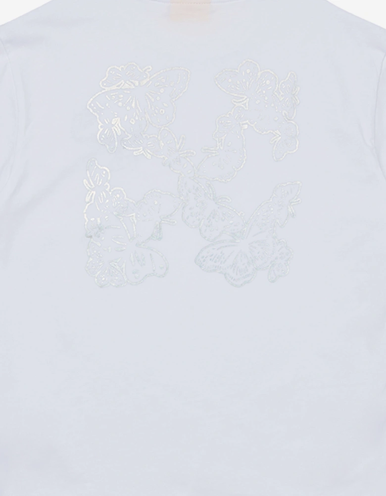 Off-White Girls Arrow Butterfly T-Shirt in White
