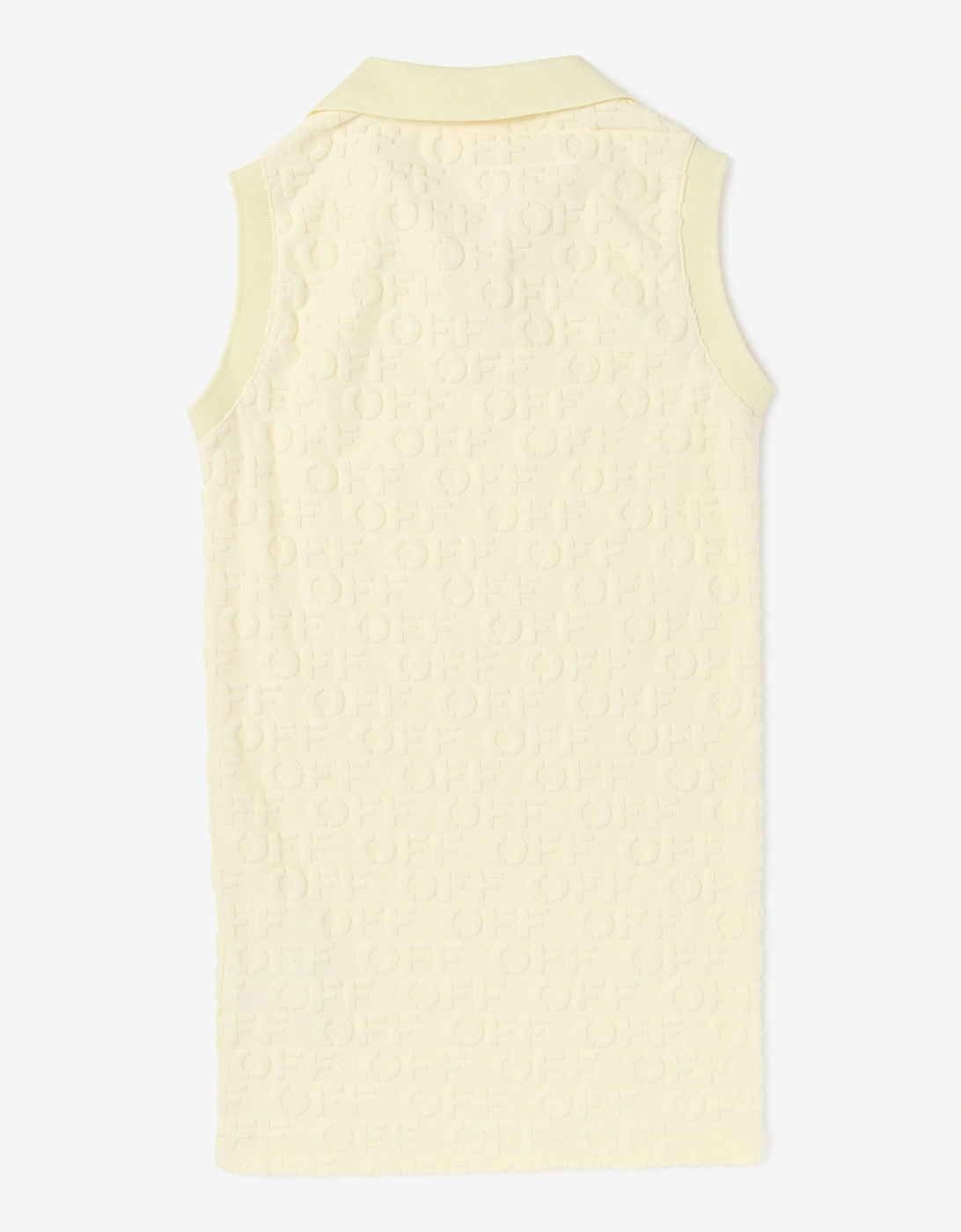 Off-White Girls Off AO Tery Polo Dress in Yellow