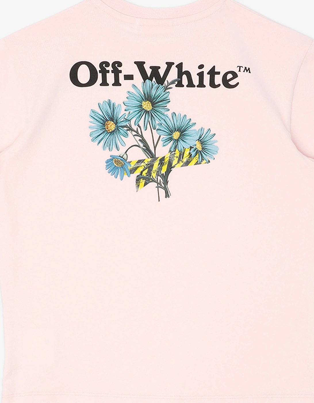Off-White Girls Daisy Tape T-Shirt in Pink