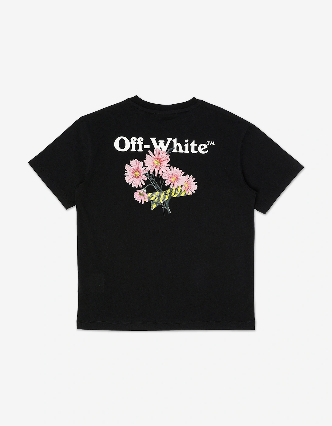 Off-White Girls Daisy Tape T-Shirt in Black