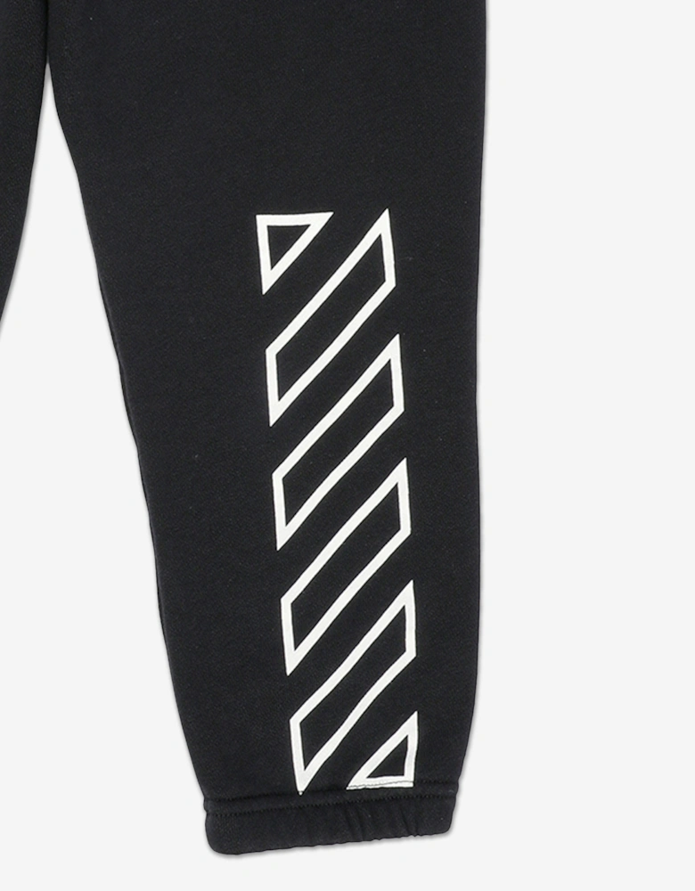 Off-White Boys Bookish Diag Joggers in Black