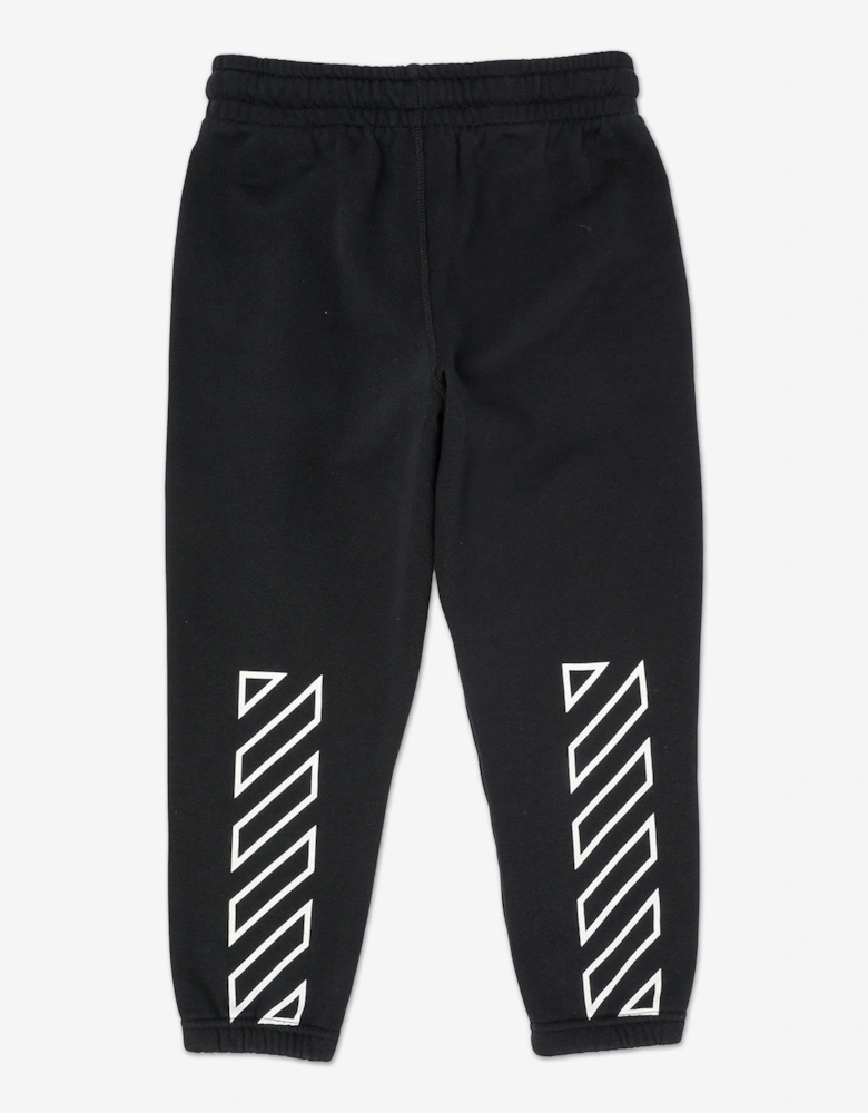 Off-White Boys Bookish Diag Joggers in Black