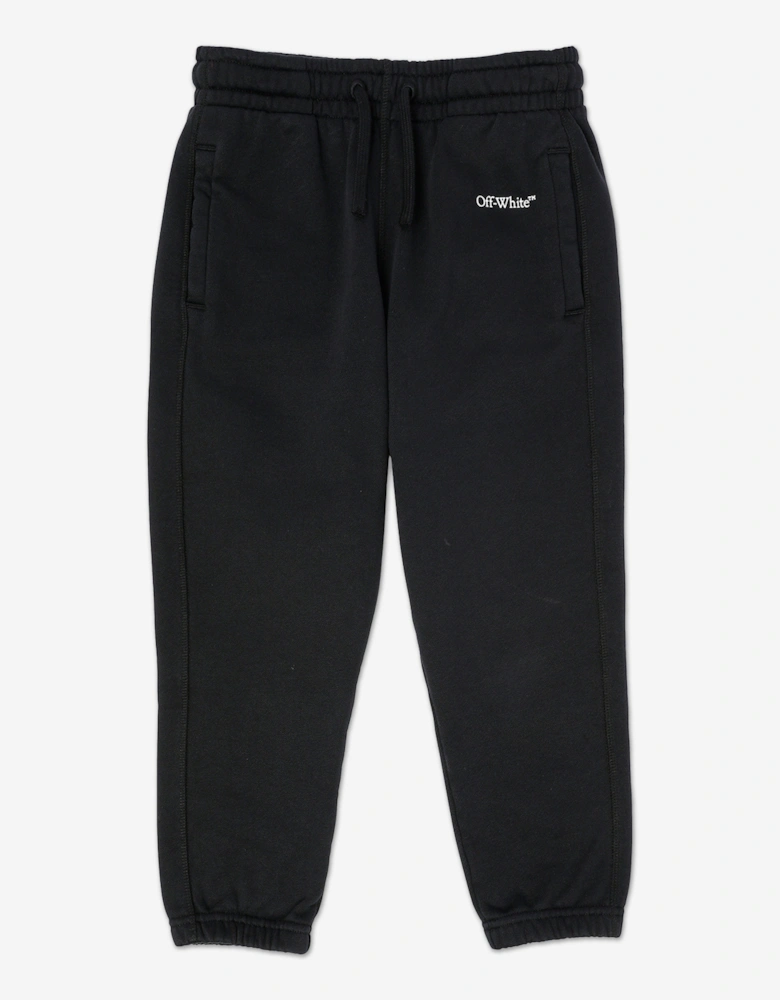 Off-White Boys Bookish Diag Joggers in Black